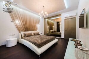 תכנון וייעוץ תאורה לדירה חדשה מקבלן כולל חדרי שינה וסלון ופינת אוכל