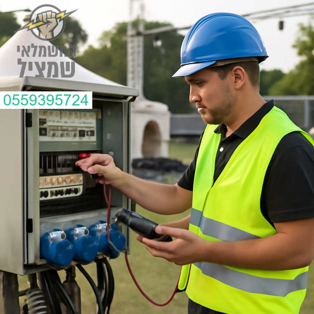 בדיקת חשמל מקצועית לאירוע בשטח לבטיחות מקסימלית ולתקן גבוה ללא פשרות