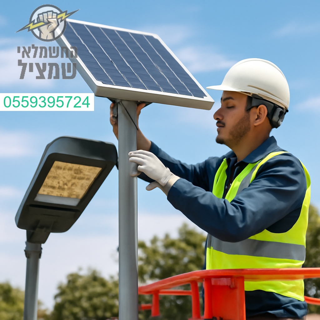 התקנה מקצועית של תאורת רחוב סולארית באיכות הגבוהה ביותר לחיסכון מירבי באנרגיה