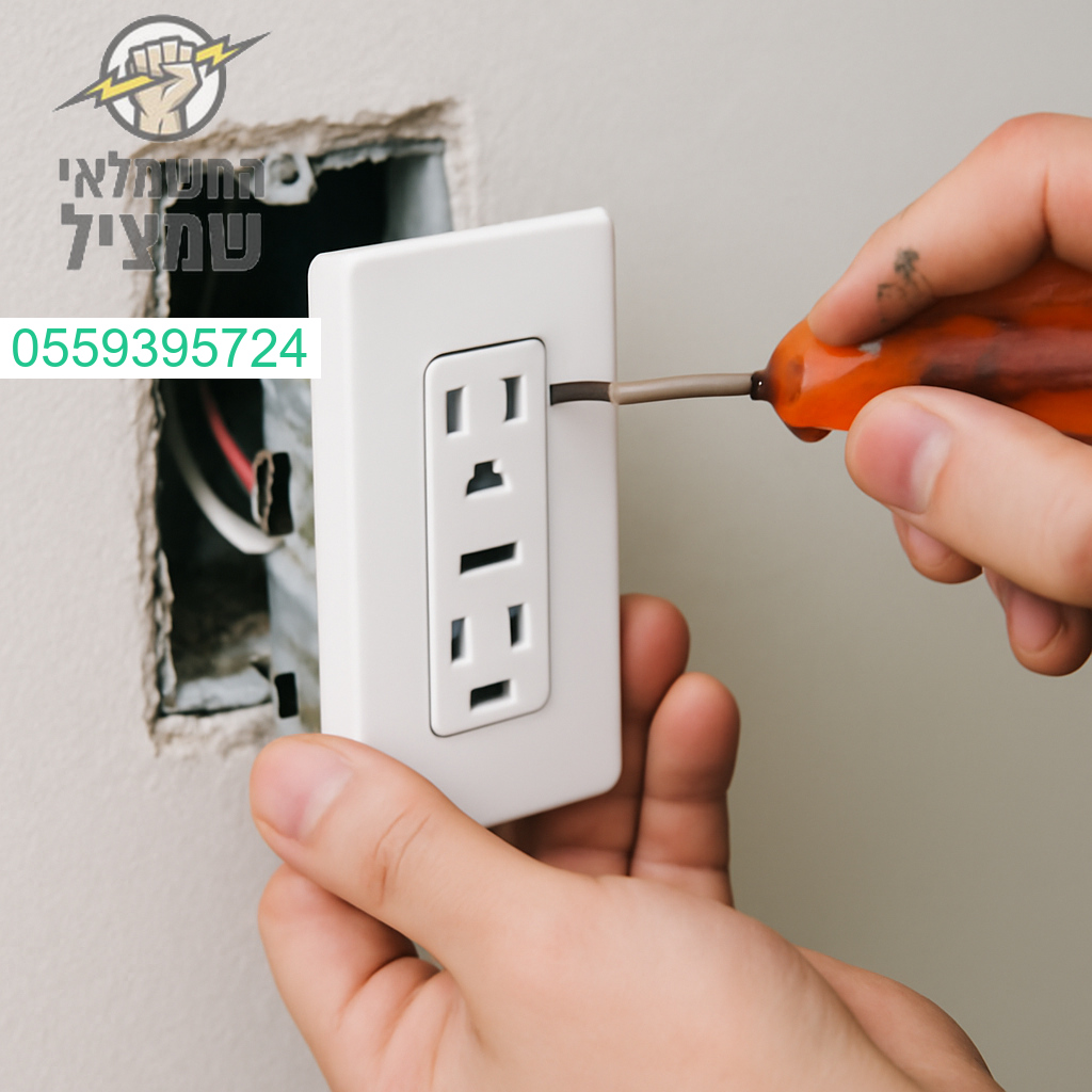 התקנה מקצועית של שקע USB בקיר עם גימור מדויק ועמידות לאורך זמן