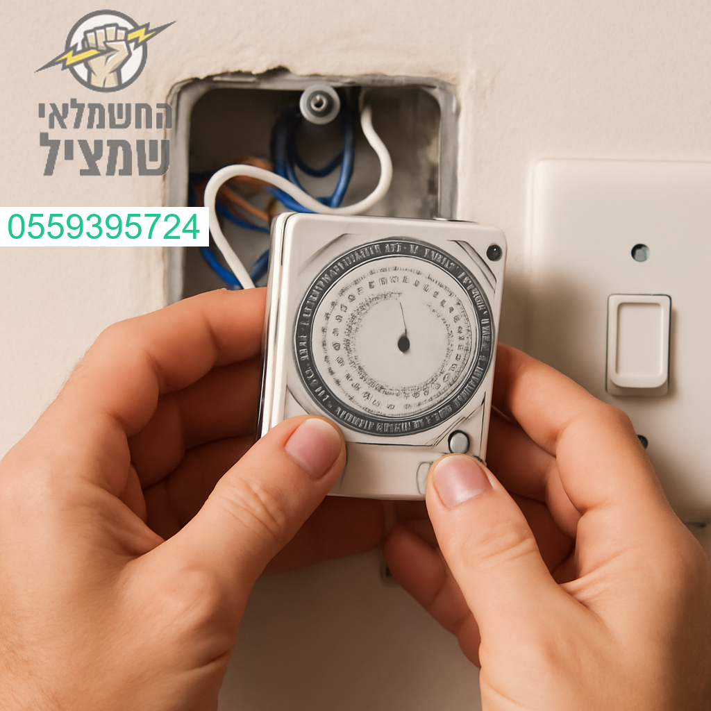 התקנה מקצועית של שעון שבת לתאורה באמינות גבוהה ובגימור מושלם
