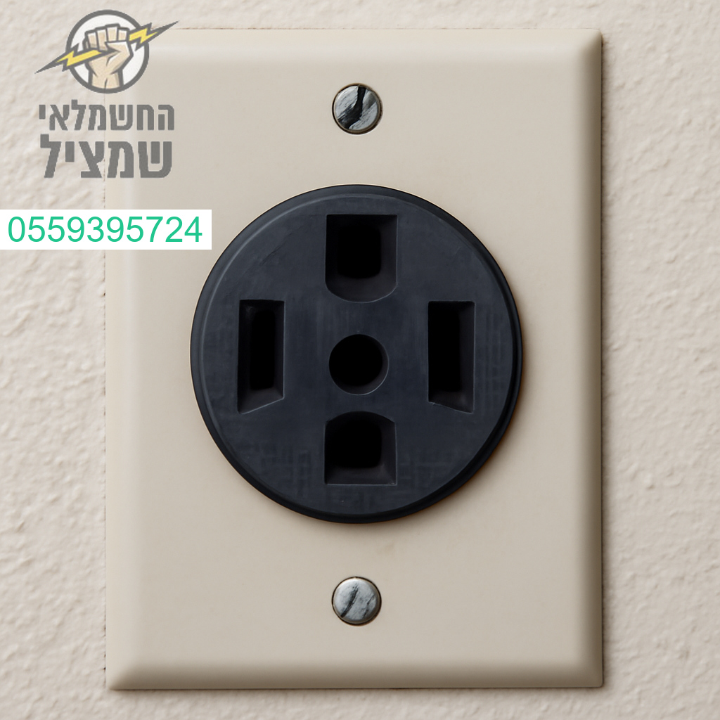 שקע כוח תלת פאזי למייבש כביסה בהתקנה מקצועית ואמינה