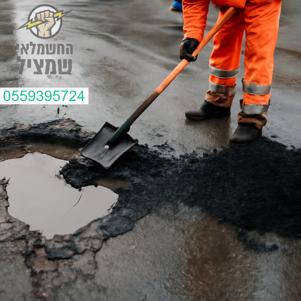 תיקון מהיר ויעיל לנזקי כביש שנגרמו בעקבות הגשמים לשמירה על בטיחות מקסימלית