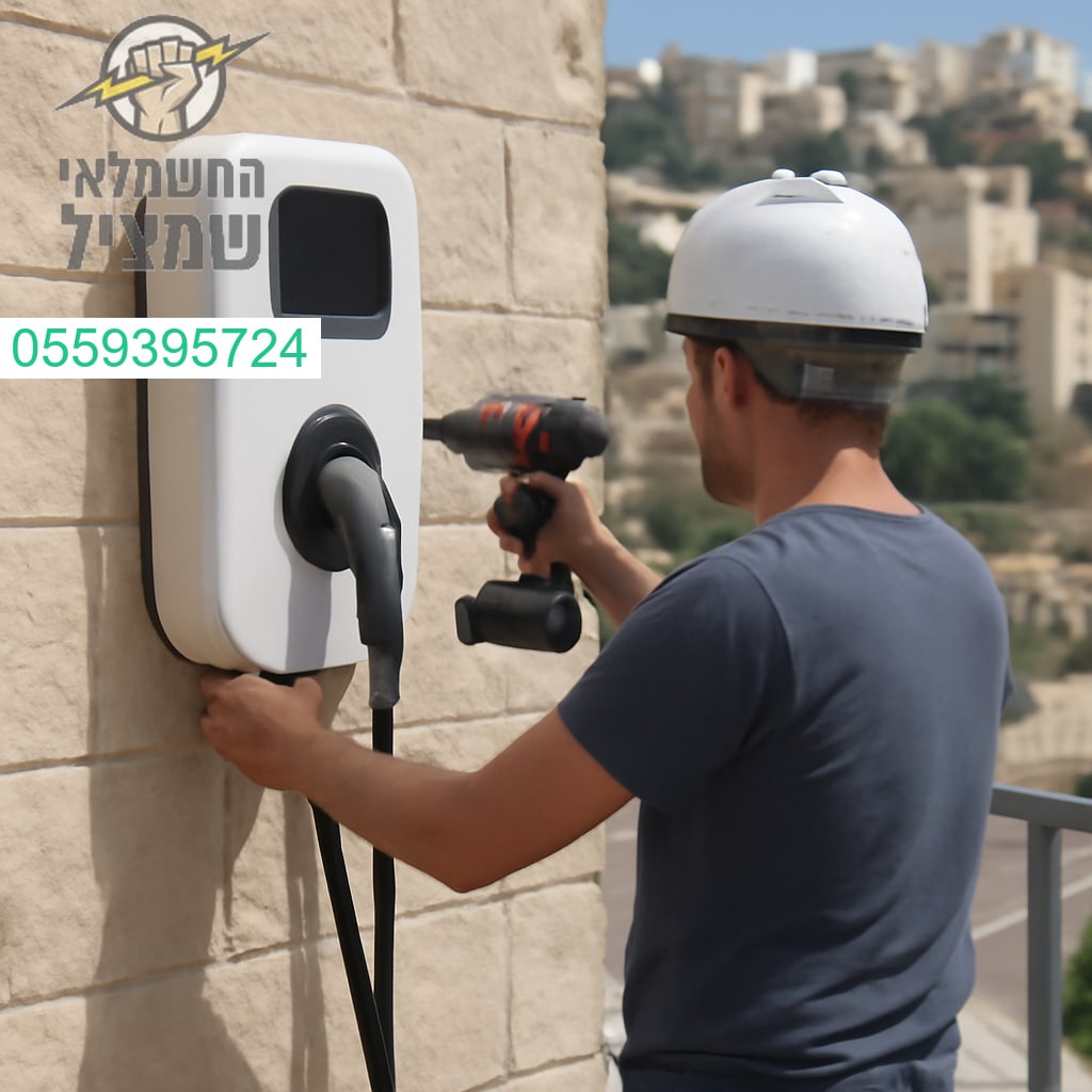 התקנת עמדת טעינה מתקדמת לרכב חשמלי במודיעין עילית ברמת ביצוע גבוהה ובסטנדרט מקצועי
