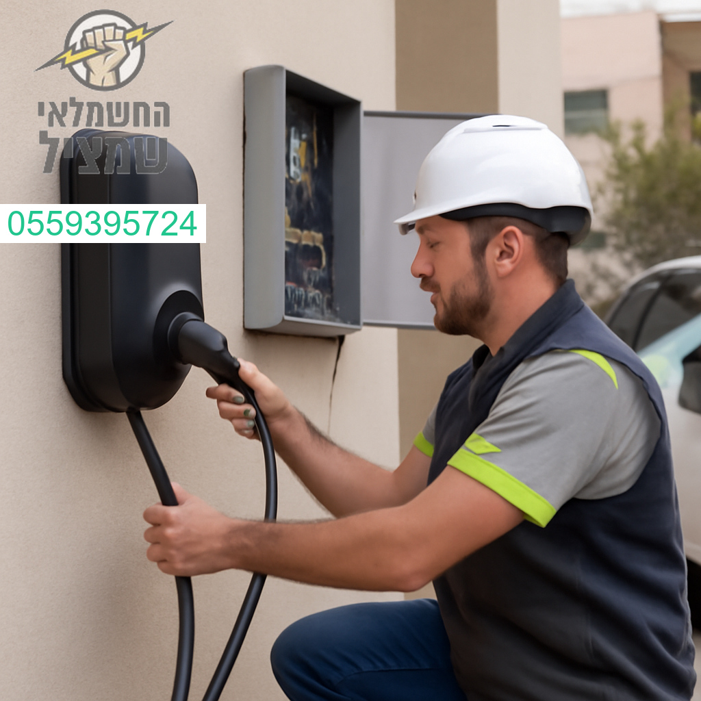התקנת עמדת טעינה מתקדמת לרכב חשמלי בחדרה תוך הקפדה על איכות ובטיחות מקסימלית