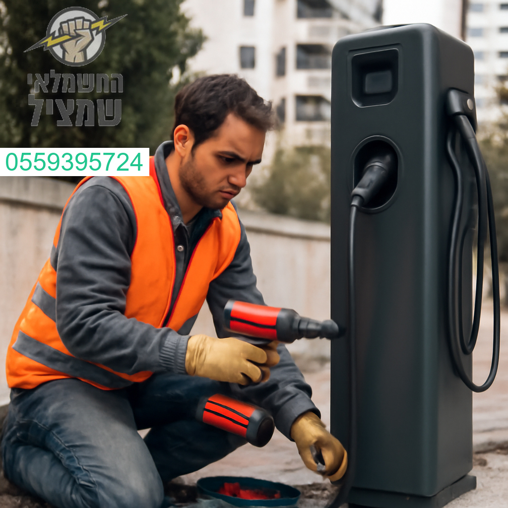 התקנת עמדת טעינה מתקדמת לרכב חשמלי בפתח תקווה עם גימור ברמה הגבוהה ביותר