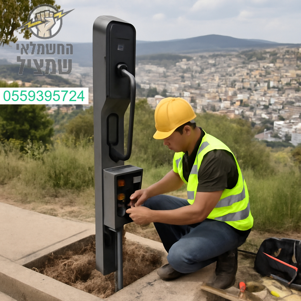 התקנת עמדת טעינה מתקדמת בנוף הגליל תוך הקפדה על מקצועיות וביצוע ללא פשרות