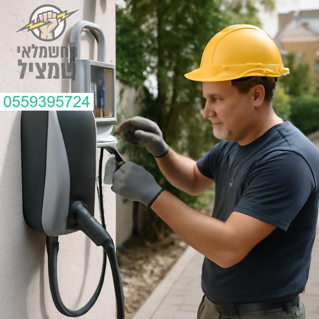 התקנת עמדת טעינה לרכב חשמלי ברמת גימור גבוהה בכפר סבא על ידי חשמלאי מוסמך ומקצועי