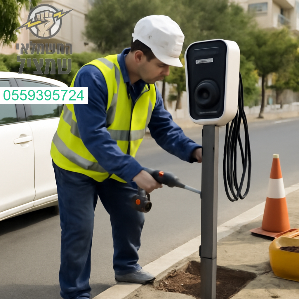 התקנת עמדת טעינה מתקדמת לרכב חשמלי בקריית אתא עם גימור מקצועי ואיכות בלתי מתפשרת