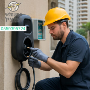 התקנת עמדת טעינה מתקדמת לרכב חשמלי בנתניה על ידי צוות מקצועי ואמין