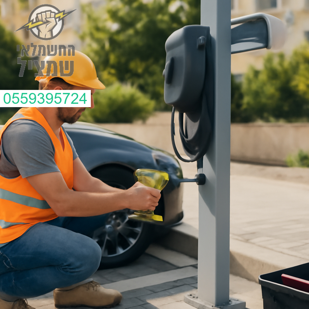 התקנת עמדת טעינה מתקדמת לרכב חשמלי באשקלון ברמת גימור גבוהה ועבודה מקצועית