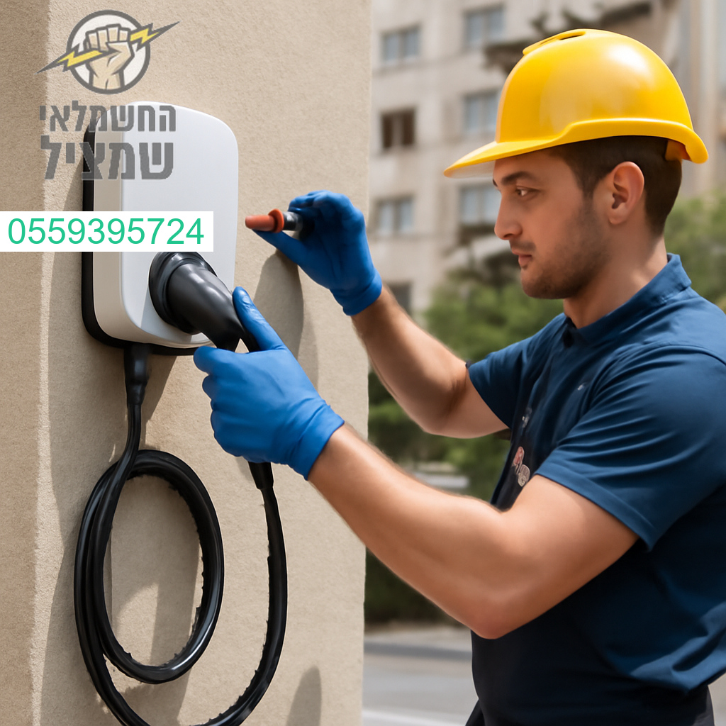 התקנת עמדת טעינה מתקדמת לרכב חשמלי ברמת גן על ידי צוות מקצועי ואמין