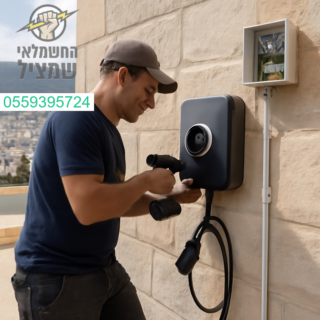 התקנה מקצועית של עמדת טעינה לרכב חשמלי בטירת כרמל בסטנדרטים הגבוהים ביותר