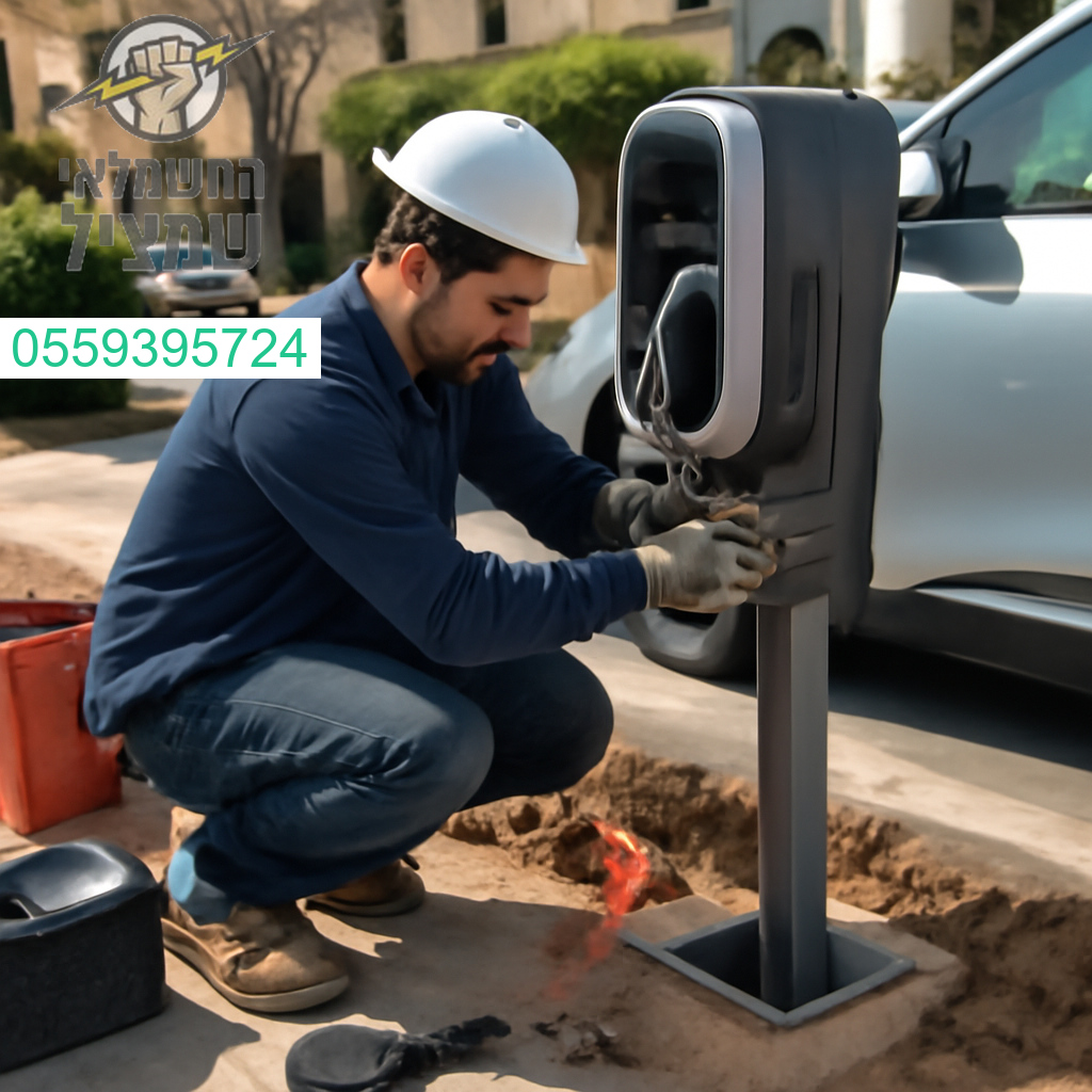 התקנת עמדת טעינה לרכב חשמלי בקריית אונו ברמת גימור גבוהה ועמידה לאורך זמן