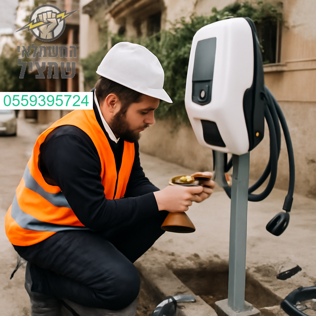 התקנה מקצועית של עמדת טעינה חדשנית לרכב חשמלי בבני ברק על ידי צוות מומחה ומנוסה